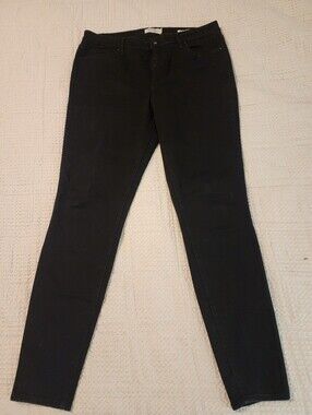Jessica Simpson Black Curvy High-Rise Skinny Jeans Sz 32 Grunge Goth